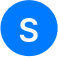 S on a blue circle