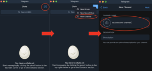 How to create a telegram channel