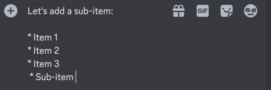 sub-items